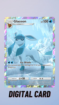 Glaceon Full Art Eevee Grove Pokemon TCG Pocket Trade 1 Star ⭐ (English) - Image 1