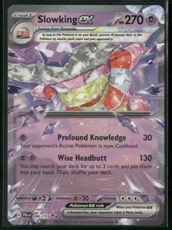Pokemon Slowking ex Double Rare 086/193 PAL SV02: Paldea Evolved NM - Image 1