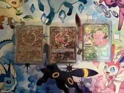 Pokemon TCG Obsidian Flames Oricorio ex & Clefairy ex Holo Full Art Lot of 3 - Image 1