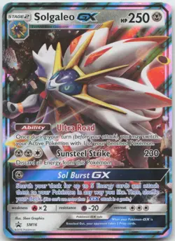 Solgaleo GX - SM16 Holo Promo Sun & Moon Promo Pokemon TCG LP - Image 1