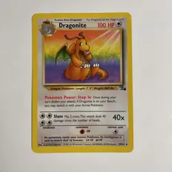 Pokemon TCG Dragonite 19/62 Fossil MP - Image 1