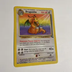 Pokemon TCG Dragonite 19/62 Fossil MP - Image 2