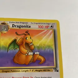 Pokemon TCG Dragonite 19/62 Fossil MP - Image 3
