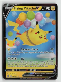 Pokemon - Flying Pikachu V - 006/025 Celebrations - Ultra Rare - NM - Image 1