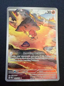 2023 Pokemon Paradox Rift Illustration Rare Magby #186/182 - Image 1