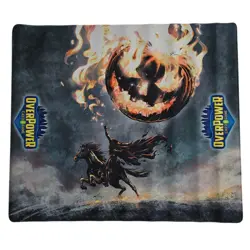 Overpower Card Game World Legends Play Mat Kickstarter Mouse Pad 28"x24" Pumpkin - Image 1