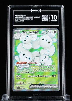 Maushold EX Full Art Ultra Rare Holo 233/182 SV04 Paradox Rift TAG 10 Pokemon - Image 1