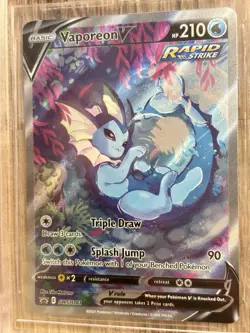 Beckett BGS 9 Pokemon Vaporeon V SWSH181 Black Star Promo Holo ENG UV-protected - Image 4