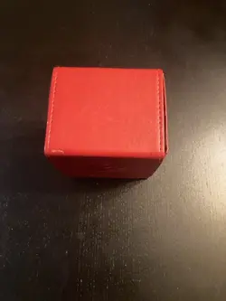 Ultra PRO Deck Box Red Leather Flip Card 100Cards Storage Organizer Holder - Image 2