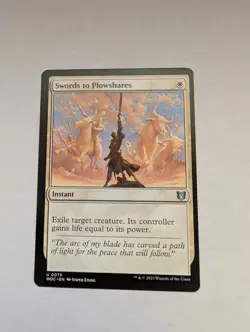 Swords to Plowshares Commander: Wilds of Eldraine Regular MTG - Image 1