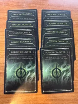 Magic MTG Poison Counter x10 Scars of Mirrodin SP/MP! - Image 1