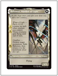 1x Dion, Bahamut's Dominant, Extended Art, Final Fantasy, Magic MTG NM - Image 2