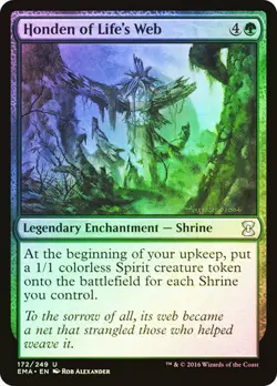 Honden of Life's Web Eternal Masters (Foil) Mtg Magic English EX - Image 1