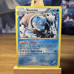 Pokemon TCG Blastoise Cosmos Holo Rare Promo BW Plasma Blast 16/101 LP - Image 1