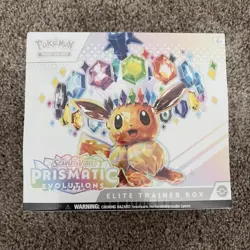 Prismatic Evolutions ETB Factory Sealed Pokemon TCG - TEAR on the side - Image 1