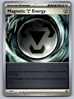 MAGNETIC M ENERGY 085/086 REVERSE HOLO R POKEMON ME04: CHAOS RISING NM/M - Image 1