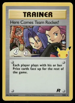 Here Comes Team Rocket! 15/82 Holo Celebrations: Classic Collection Pokemon NM - Image 1