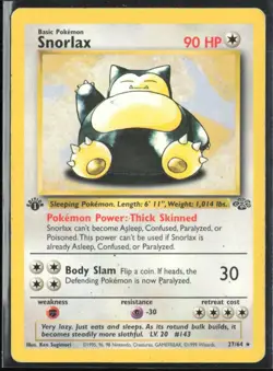 Snorlax 1999 Pokemon #27/64 - Image 1