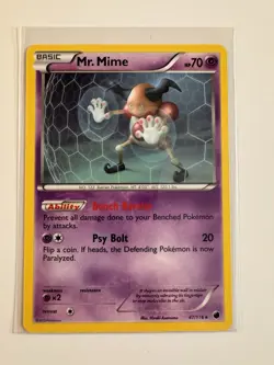 Mr. Mime 47/116 Rare Plasma Freeze Pokemon Near Mint - Image 1