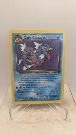 Vintage Pokemon TCG WOTC Dark Gyarados #25/82 Non Holo Team Rocket Rare - LP - Image 1