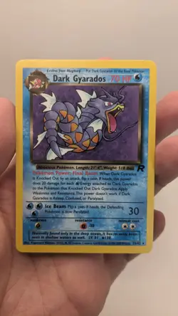 Vintage Pokemon TCG WOTC Dark Gyarados #25/82 Non Holo Team Rocket Rare - LP - Image 5