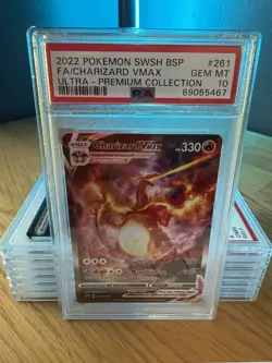 2022 POKEMON SWSH BLACK STAR PROMO #261 FULL ART/CHARIZARD VMAX PSA 10 - Image 2