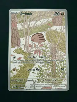 Pokemon Swinub 165/159 Journey Together Illustration Rare - Near Mint Condition. - Image 1