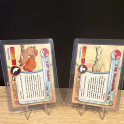 Topps Pokemon TV Animation Edition Vulpix #37 Ninetales #38 Lot 2 1999 EN Holo - Image 2