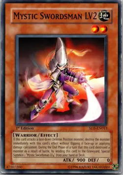 Mystic Swordsman LV2 SD5-EN013 Structure Deck: Warrior's Triumph Yu-Gi-Oh MP A1 - Image 1