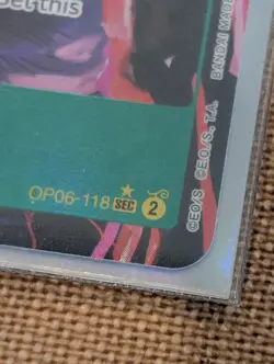 Roronoa Zoro (Alternate Art) OP06-118 One Piece Wings of the Captain NM / M - Image 2