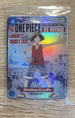 Monkey.D.Luffy (055) (College Basketball US Voyage) P-055 One Piece Promotion... - Image 1