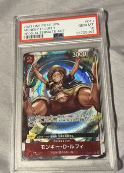 Monkey D. Luffy 013 Alternate Art One Piece Op06 One Piece Japanese PSA 10 - Image 1