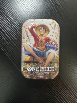 One Piece TCG: Tin Pack Vol. 2 Monkey D Luffy Tin OP13 English Factory Sealed - Image 1