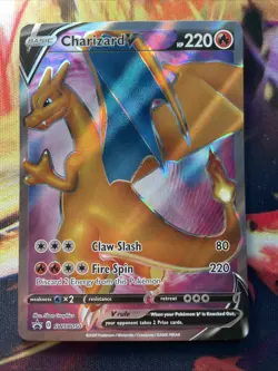 Charizard V SWSH050 NM Full Art Black Star Promo Champions Path 2020 Pokemon TCG - Image 1
