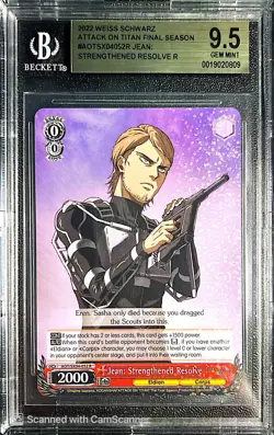 BGS 9.5 Jean: Strengthened Resolve AOT/SX04-052R Attack On Titan Weiss Schwarz - Image 1