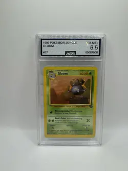 1st Edition Gloom 37/64 Jungle Non Holo WoTC Pokemon Trading CG 1999 AGS 6.5 - Image 1