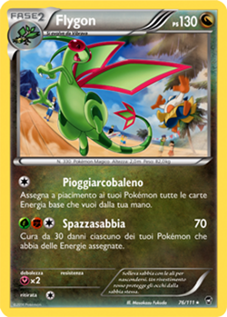 Pokemon Carta Flygon 76/111 Rara in Italiano Usata Card ✿ - Image 1