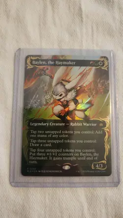 Baylen, the Haymaker (Borderless) (Raised Foil) Bloomburrow Foil - Image 1
