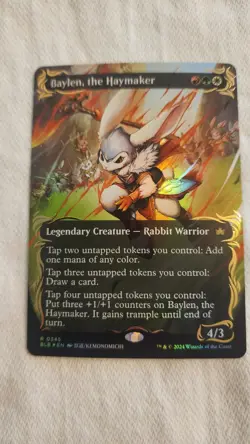Baylen, the Haymaker (Borderless) (Raised Foil) Bloomburrow Foil - Image 2