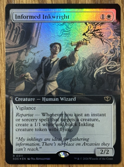 MTG Secrets Of Strixhaven, Informed Inkwright - Extended Art Foil - Image 1