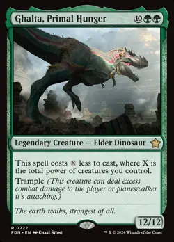 1x Ghalta, Primal Hunger *FOIL* - NM - Foundations - SPARROW MAGIC mtg - Image 1