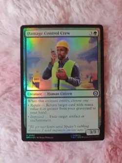 MTG Damage Control Crew FOIL Marvel’s Spider-Man (SPM) #099 Magic The Gathering - Image 1