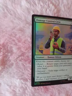 MTG Damage Control Crew FOIL Marvel’s Spider-Man (SPM) #099 Magic The Gathering - Image 2