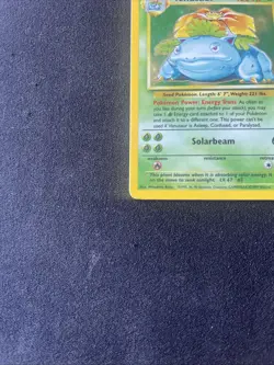 Pokemon TCG Venusaur Base Set Holo Unlimited Rare Card 15/102 NM Condition - Image 2