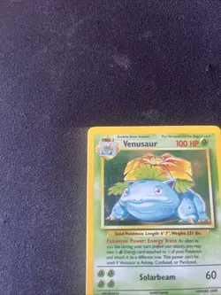 Pokemon TCG Venusaur Base Set Holo Unlimited Rare Card 15/102 NM Condition - Image 5