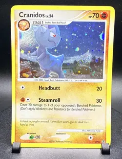 Cranidos DP07 Pokemon Diamond and Pearl Holo HUGE Swirl - Image 1