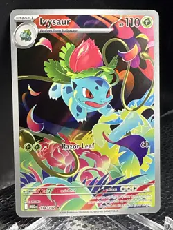 Pokemon TCG Ivysaur Holo Illustration Rare Card 134/132 Nm/Mint - Image 1