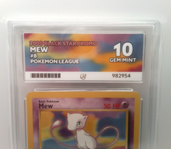 Mew Pokemon League #8 Black Star Promo 2000 Ace Grading Gem Mint 10 Slab - Image 3