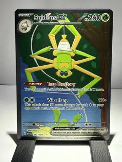 Pokemon TCG Spidops ex 243/198 SV01 Scarlet & Violet SIR Full Art Holo EN - Image 1