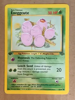 Pokemon Card 1st Edition Jungle Exeggcute 52/64. WoTC Vintage - Image 1
